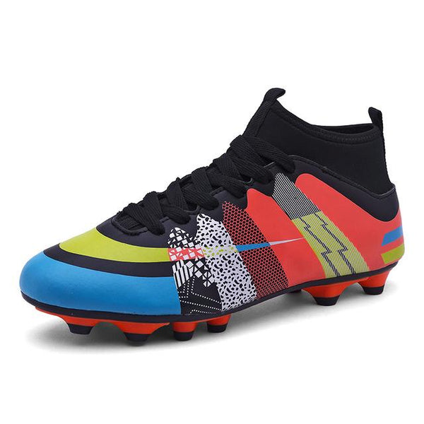 Turf Indoor Men Soccer Shoes Cleat Training Football Shoes High Ankle Superfly Original Sneakers Athletic Crampon Soccer Cleats