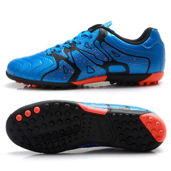 TIEBAO Soccer Shoes Adult Teenagers Sports Football Boots TF Turf Sneakers Atheletic Football Boots Parent-Kid Shoes EU30-45