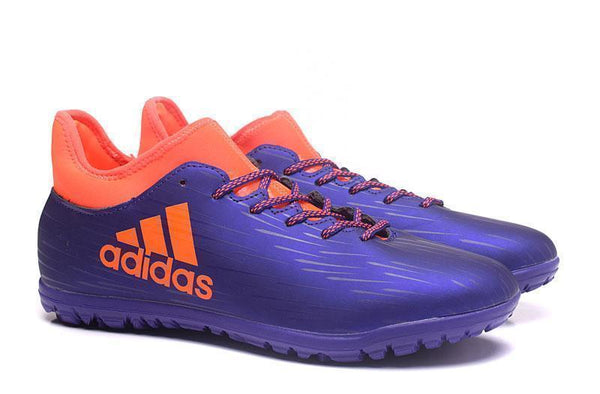 Adidas X 16.3 Turf Soccer Cleats Blue Solar Red - SocSports