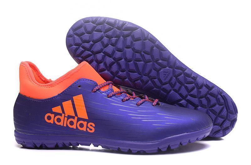 Adidas X 16.3 Turf Soccer Cleats Blue Solar Red - SocSports