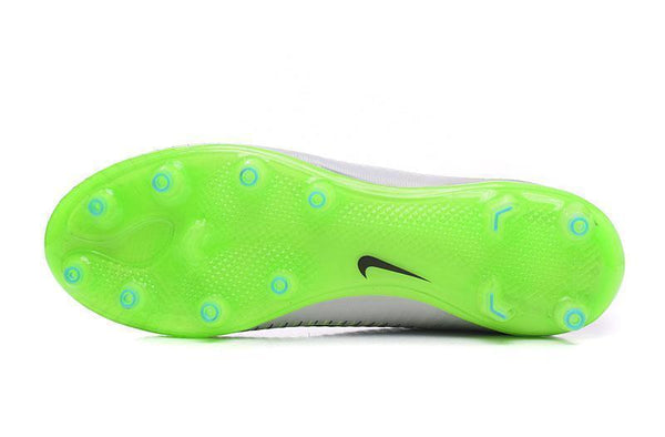 Nike Mercurial Vapor XI AG Soccer Cleats Grey Black Green - SocSports