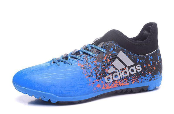 Adidas X 16.3 Turf Soccer Cleats Blue Black White - SocSports