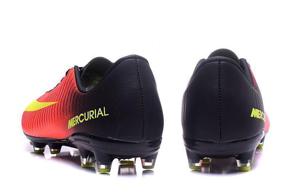 Nike Mercurial Vapor XI AG Soccer Cleats Crimson Black Green - SocSports