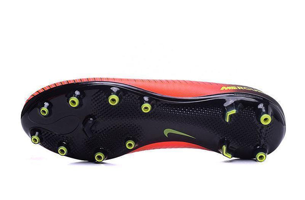 Nike Mercurial Vapor XI AG Soccer Cleats Crimson Black Green - SocSports