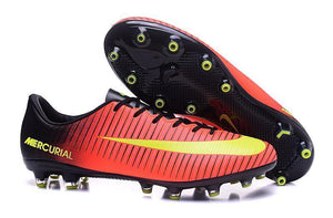 Nike Mercurial Vapor XI AG Soccer Cleats Crimson Black Green - SocSports