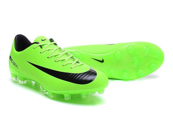 Nike Mercurial Vapor XI AG Soccer Cleats Electric Green Black - SocSports