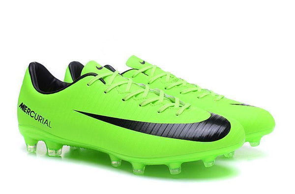 Nike Mercurial Vapor XI AG Soccer Cleats Electric Green Black - SocSports