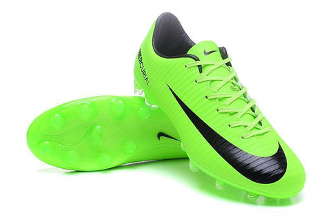 Nike Mercurial Vapor XI AG Soccer Cleats Electric Green Black - SocSports