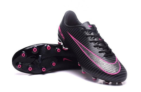 Nike Mercurial Vapor XI AG Soccer Cleats Black Pink - SocSports
