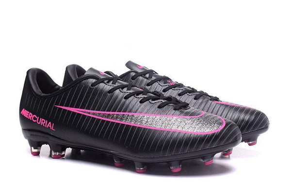 Nike Mercurial Vapor XI AG Soccer Cleats Black Pink - SocSports