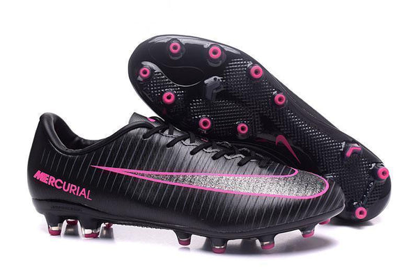 Nike Mercurial Vapor XI AG Soccer Cleats Black Pink - SocSports