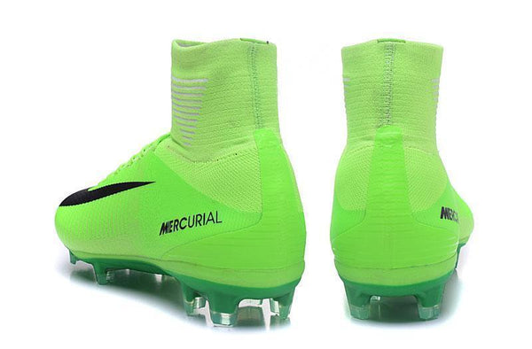 Nike Mercurial Superfly V FG Soccer Cleats Grass Green Black - SocSports