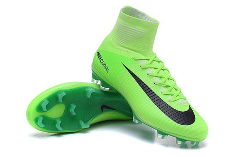 Nike Mercurial Superfly V FG Soccer Cleats Grass Green Black - SocSports