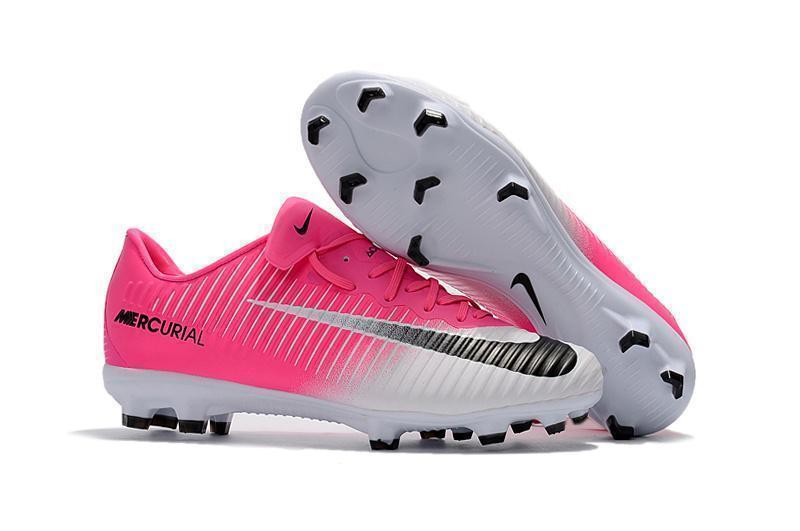 Nike Mercurial Vapor XI FG Soccer Cleats Racer Pink White Black - SocSports