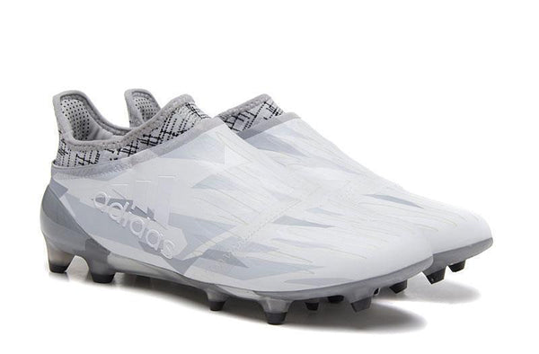 Adidas X 16+ Purechaos FG Soccer Cleats White Clear Grey Black - SocSports