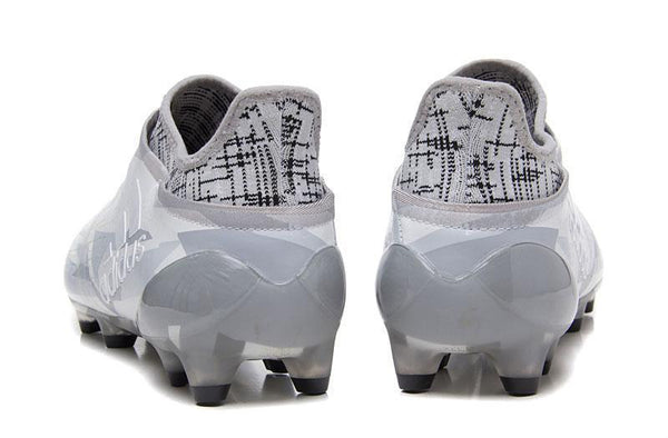 Adidas X 16+ Purechaos FG Soccer Cleats White Clear Grey Black - SocSports