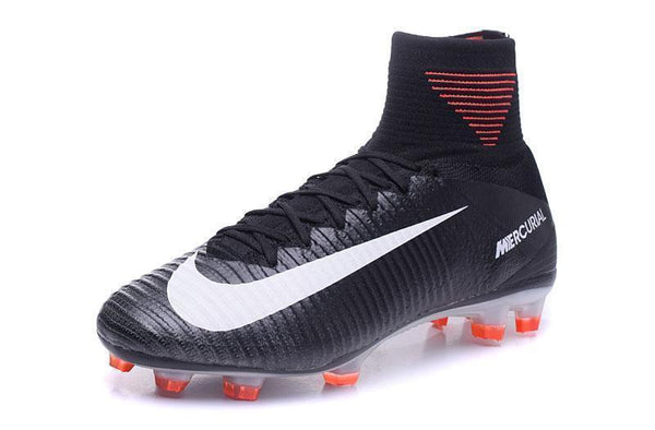 Nike Mercurial Superfly V FG Soccer Cleats Black Orange White - SocSports