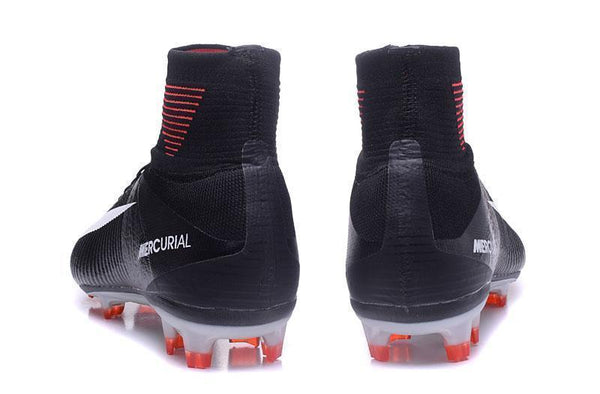 Nike Mercurial Superfly V FG Soccer Cleats Black Orange White - SocSports