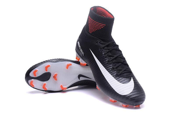 Nike Mercurial Superfly V FG Soccer Cleats Black Orange White - SocSports