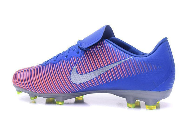 Nike Mercurial Vapor XI FG Soccer Cleats Pink Blue Silver - SocSports