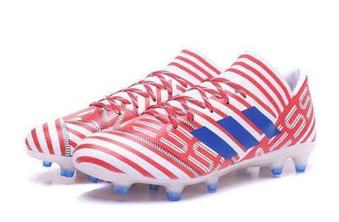 Adidas Nemeziz 17.3 FG Soccer Cleats Red Blue White - SocSports