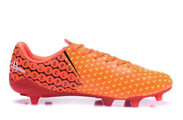PUMA evoSPEED 17 SL-S FG Soccer Cleats Orange Yellow Red Black - SocSports