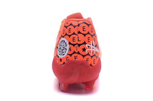 PUMA evoSPEED 17 SL-S FG Soccer Cleats Orange Yellow Red Black - SocSports