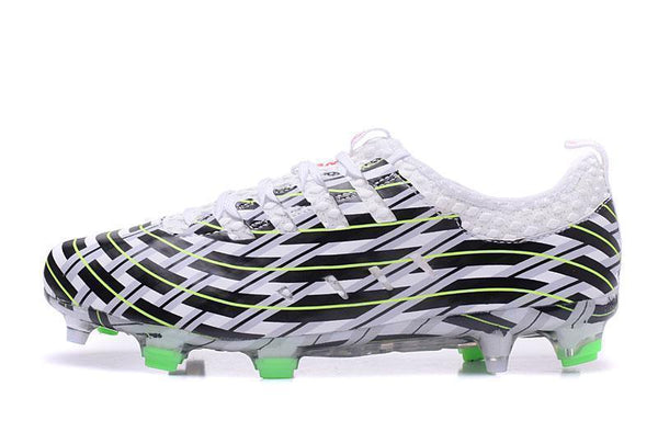 PUMA evoPOWER Vigor 1 FG Soccer Cleats White Black Green - SocSports