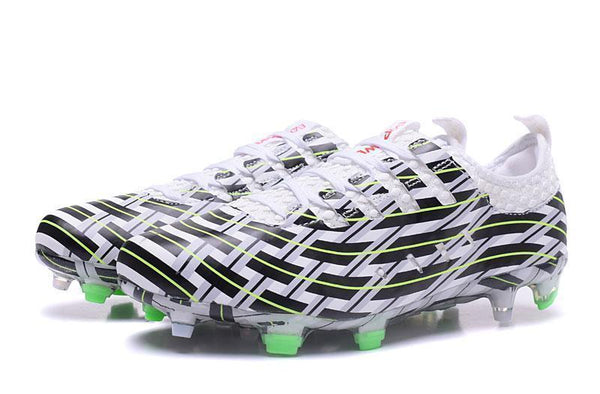 PUMA evoPOWER Vigor 1 FG Soccer Cleats White Black Green - SocSports