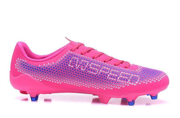 PUMA evoSPEED 17 FG Soccer Cleats Pink Blue White - SocSports
