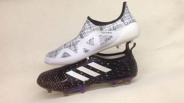 Adidas Glitch Skin 17 FG Soccer Shoes Core Black Solar Red White - SocSports