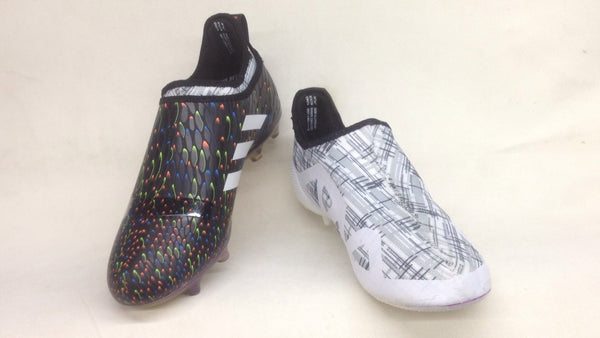 Adidas Glitch Skin 17 FG Soccer Shoes Core Black Solar Red White - SocSports