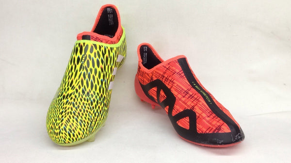 Adidas Glitch Skin 17 FG Soccer Shoes Fluorescent Green White Red - SocSports