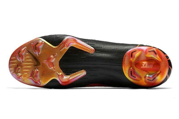 Nike Mercurial Vapor XII 360 Elite FG Soccer Cleats Black Total Orange - SocSports