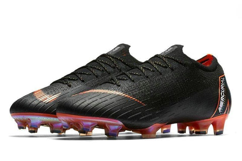 Nike Mercurial Vapor XII 360 Elite FG Soccer Cleats Black Total Orange - SocSports