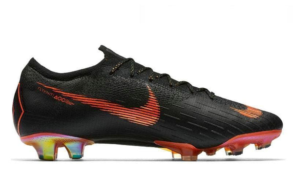Nike Mercurial Vapor XII 360 Elite FG Soccer Cleats Black Total Orange - SocSports