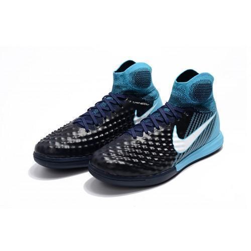 Nike MagistaX Proximo II IC Soccer Shoes Obsidian White Gamma Blue - SocSports