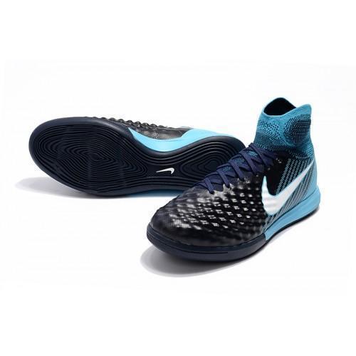 Nike MagistaX Proximo II IC Soccer Shoes Obsidian White Gamma Blue - SocSports