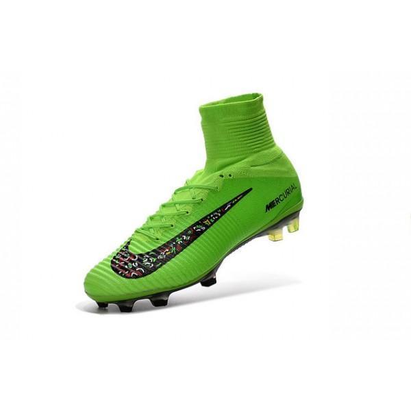 Nike Mercurial Superfly V FG Soccer Cleats Green Black - SocSports