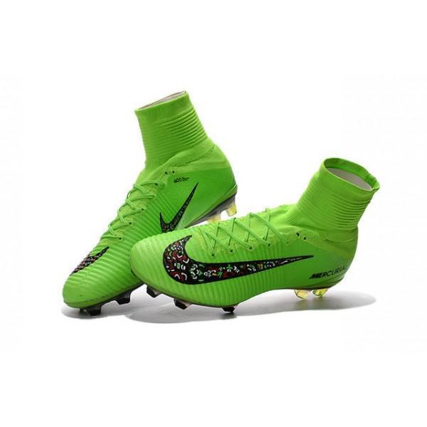 Nike Mercurial Superfly V FG Soccer Cleats Green Black - SocSports