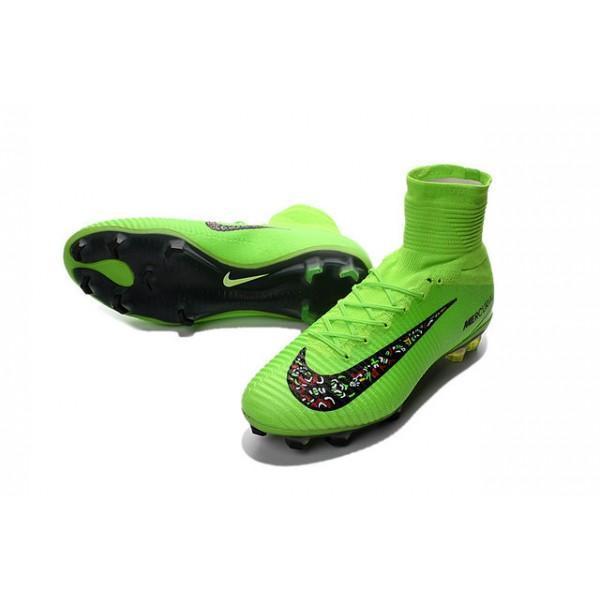 Nike Mercurial Superfly V FG Soccer Cleats Green Black - SocSports