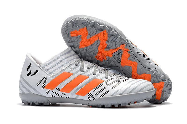 New Adidas Nemeziz series TF Soccer Cleats Shoes White Gray Orange