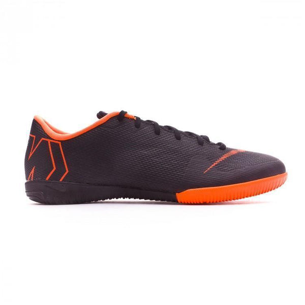 Nike Mercurial VaporX XII Academy IC Soccer Cleats Total Black Orange - SocSports