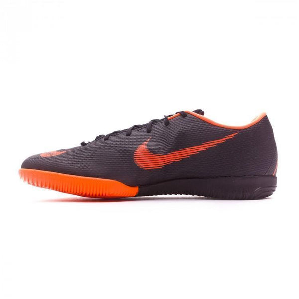Nike Mercurial VaporX XII Academy IC Soccer Cleats Total Black Orange - SocSports