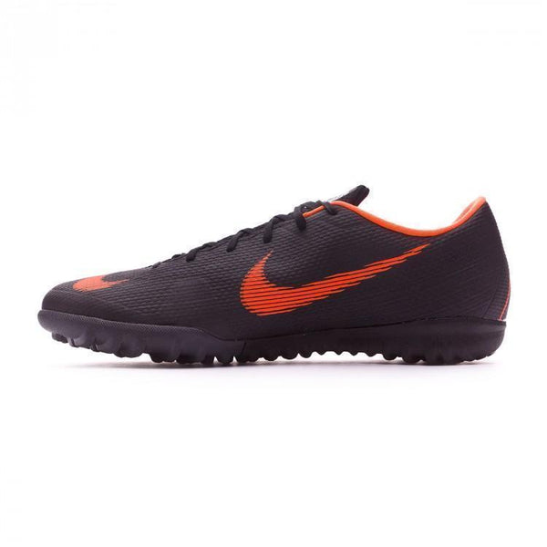Nike Mercurial VaporX XII Academy Turf Soccer Cleats Black Orange - SocSports
