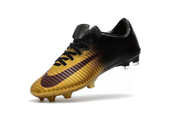 Nike Mercurial Vapor XI FG Soccer Cleats Gold Black - SocSports