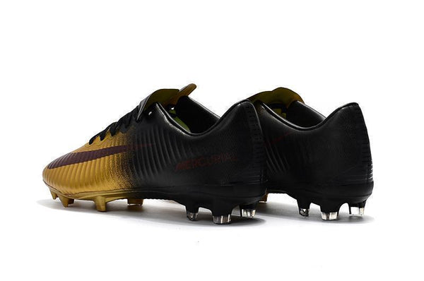 Nike Mercurial Vapor XI FG Soccer Cleats Gold Black - SocSports