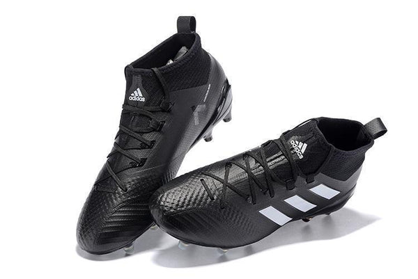 Adidas ACE 17.1 Primeknit Soccer Cleats CoreBlack White Night Metallic - SocSports