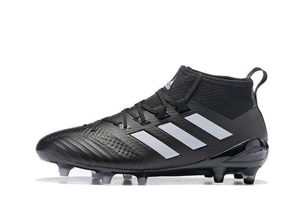 Adidas ACE 17.1 Primeknit Soccer Cleats CoreBlack White Night Metallic - SocSports