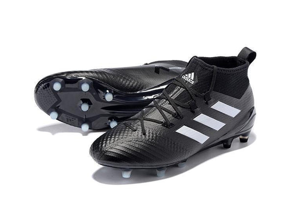 Adidas ACE 17.1 Primeknit Soccer Cleats CoreBlack White Night Metallic - SocSports